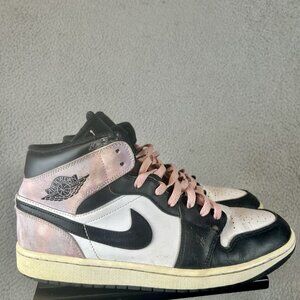 Jordan 1 SE Mid Zen Master Bleached Coral Size 11 Nike Air Basketball Sneakers